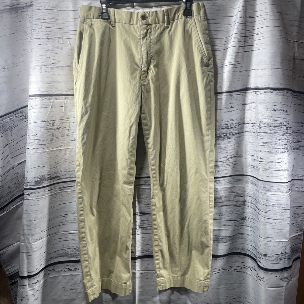 Polo 32x30 Golf Ralph Lauren Mens Straight Leg Pants Brown Cotton Twill Stretch